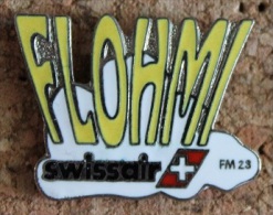 SWISSAIR - FLOHMI - FM23 - CROIX SUISSE      -      (BRUN) - Aerei