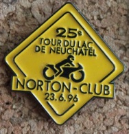 25èME TOUR DU LAC DE NEUCHÂTEL - SUISSE - NORTON CLUB 23.06.1996 - MOTO       -      (BRUN) - Motorfietsen