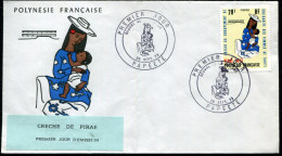 POLYNÉSIE - N° 93 ( CRÈCHE ) / FDC DU 26/9/1973 - TB - FDC