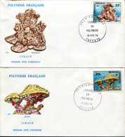 POLYNÉSIE - N° 130 & 131 ( CORAUX ) / 2 FDC DU 15/2/1979 - TB - FDC