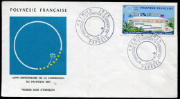 POLYNÉSIE - PA N° 62 ( 25 ANS COMMISSION PACIFIQUE SUD ) / FDC DU 5/2/1972 - SUP - FDC