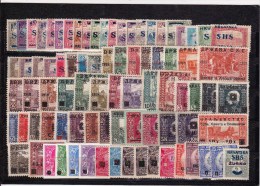 YOUGOSLAVIE ROYAUME DES SERBES ET CROATES .........LOT DES SURCHARGES - Unused Stamps