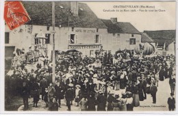 CHATEAUVILLAIN Cavalcade Du 29 Mars 1908 - Vue De Tous Les Chars (hôtel) - Chateauvillain