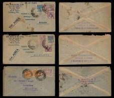 Brasil Brazil 1936 Airmail 3 Covers To Germany - Collections, Lots & Séries