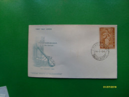 1964  First Day Cover Special Handstamp PPurandaradasa Strumento Musicale Timbro Calcutta GPO - Unused Stamps