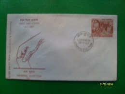 1967  First Day Cover Special Handstamp Busta Primo Giorno General Election - Ongebruikt