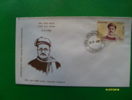 1966  First Day Cover Special Handstamp Busta Primo Giorno Gopal Krishna Gokhale - Unused Stamps