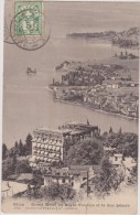 SUISSE,SCHWEIZ,SVIZZERA,S WITZERLAND,HELVETIA,SWISS ,VAUD,MONTREUX,GLION EN 1907,HOTEL RIGHI VAUDOIS,vue Aérienne - Montreux