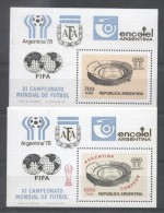 Argentina 1978 Sport, FIFA, Soccer, Footbal, 2 Perf. Sheets, MNH S.375 - Ungebraucht
