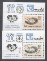 Argentina 1978 Sport, FIFA, Soccer, Footbal, 2 Perf. Sheets, MNH S.375 - Ongebruikt