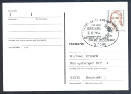 Germany Deutschland Fauna Stork Störche 1994 Card Stork Cancellation - Storks & Long-legged Wading Birds