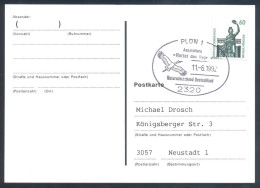 Germany Deutschland Fauna Stork Störche 1992 Card Stork Naturschutzbund Deutschland Cancellation - Picotenazas & Aves Zancudas