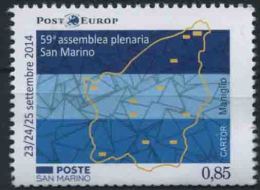 2014 San Marino, Assemblea Plenaria , Serie Completa Nuova (**) - Unused Stamps