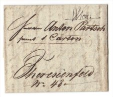 Austria Österreich 1839 Postal History Rare, Pre-philatelic Letters, Wien To Teresienfeld D.065 - ...-1850 Prefilatelía