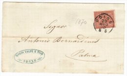 Italy 1870 Postal History Rare, Cover For Palma D.077 - Interi Postali