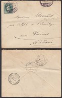Switzerland 1885 Postal History Rare, Cover Geneva To France D.092 - Cartas & Documentos