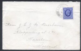 Great Britain 1937 Postal History Rare, Cover To Netherland Haarlem D.102 - Postwaardestukken
