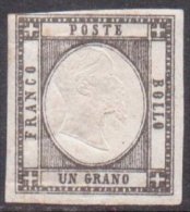 Italy 1861 Definitives, King Viktor Emanuel II, 1Gr Black, MH AM.236 - Neufs