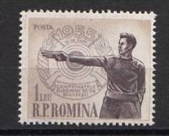 Rumänien Romania Mi# 1535 ** MNH Schiessen 1955 - Neufs