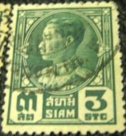 Thailand 1928 King Prajadhipok 3s - Used - Siam