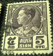 Thailand 1928 King Prajadhipok 5s - Used - Siam