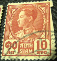 Thailand 1928 King Prajadhipok 10s - Used - Siam