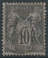 1898-00 FRANCIA USATO SAGE 10 CENT I TIPO - EDF005 - 1876-1878 Sage (Type I)