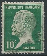 1923-26 FRANCIA USATO PASTEUR 10 CENT - EDF011 - 1922-26 Pasteur