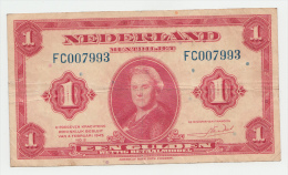 Netherlands 1 Gulden 1943 VF P 64 - 1  Florín Holandés (gulden)