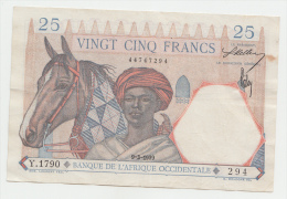 French West Africa 25 Francs 1939 AVF P 22 - Sonstige – Afrika