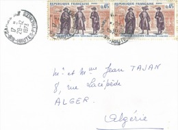 Timbres  Ouverture Des état Généraux Du 5 Mai 1789 Sur Lettre Pour Alger Oblit 1973 - Lettres & Documents