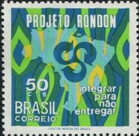 BX0027 Brazil 1970 Long Dong Project Map 1v MNH - Unused Stamps