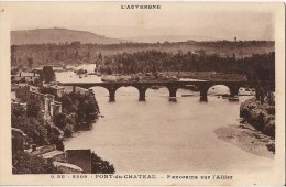 PONT DU CHATEAU PANORAMA SUR L'ALLIER CPA NO 5509 - Pont Du Chateau