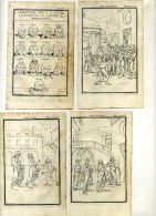 - SUITE INCOMPLETE DE 13 EAUX FORTES DE 1716 DE B. PICART SUR LE THEATRE . - Theatre, Fancy Dresses & Costumes