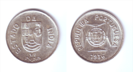 India Portuguese 1/2 Rupia 1936 - India