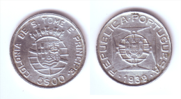 Sao Tome & Principe 5 Escudos 1939 - Sao Tomé E Principe