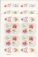 B0965 - CUBA Yv N°1060/74 FEUILLES ** FLEURS NOEL - Neufs