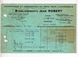 Fournitures Et Accessoires En Gros Pour L'automobile, Ets Jean Robert 1927 - Automobilismo