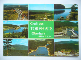 Germany: Torfhaus Oberharz - Luftbild, Okertalsperre, Odertalsperre, Oderteich, Jugendherberge - 1991 Used - Oberharz