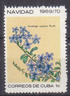 G0597 - CUBA Yv N°1346 ** FLEURS NOEL - Nuevos