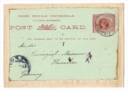 Australia 1908 Postal History Rare Postcard Victoria To Hannover Germany D.131 - Briefe U. Dokumente