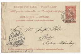 Belgium 1889 Postal History Rare Postcard UPU D.149 - Other & Unclassified