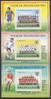 Swaziland - 1983 Tour By English Soccer Teams - Full Set Of Mini Sheets - MNH - Swaziland (1968-...)
