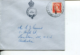 (111) Packet Boat Letter From New Zealand To Australia - 1954 - Poste From Cruise Ship SS Orcades - Briefe U. Dokumente