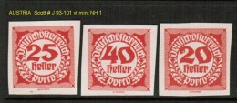 AUSTRIA   Scott  # J 93-101** VF MINT NH - Segnatasse