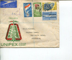 (111) Registered Cover Posted From South Africa To Australia Via Air Mail - 1960 - Storia Postale