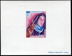 POLYNÉSIE - POSTE AÉRIENNE N° 71 ( STE. THÉRÈSE DE L'ENFANT JÉSUS ) EPREUVE DE LUXE - SUP - Imperforates, Proofs & Errors