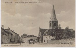 CHALINDREY L'Eglise, Le Collège, L'Hôtel De Ville Et Place Du Marché - Chalindrey