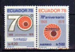 Ecuador 1978 YT976, A657 ** 70 Aniversario De La Banca Filantrópica. Emblema - Monete