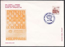 Yugoslavia 1978, Illustrated Cover "Chess Match Karpov Vs Korcnoj" W./ Special Postmark "Belgrade" Ref.bbzg - Cartas & Documentos